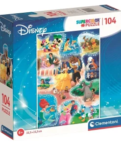 Puzzle Clementoni Supercolor: 104 pezzi, 33.5 X 23.5 cm, Disney Dance