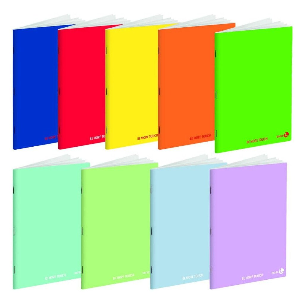 Quaderno BM Be More Touch: confezione con 10 pz., 4 mm, 24 + 1 fogli