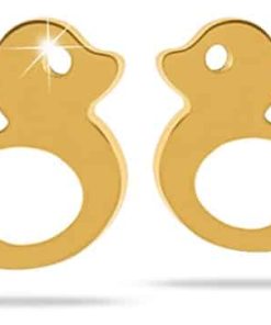 MJ POST 489 ORECCHINO DEFINITIVO MEDICAL JEWELS PAPERELLA ORO