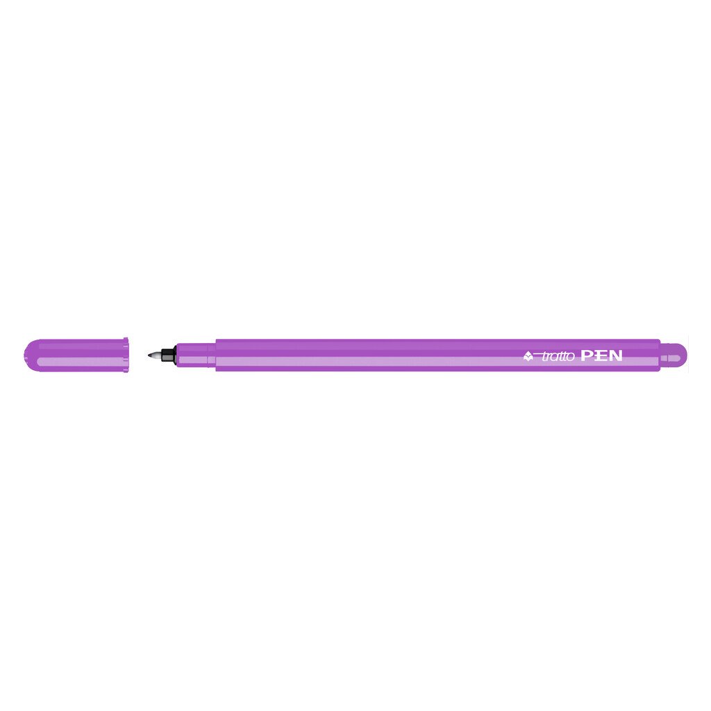 Penna a fibra Tratto Pen: glicine, largo, cf. da 12 pz.