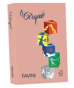 Carta Favini Le Cirque Colori Tenui: rosa 108, 210 X 297 mm, A4, 80 g/mq, 500 fg.