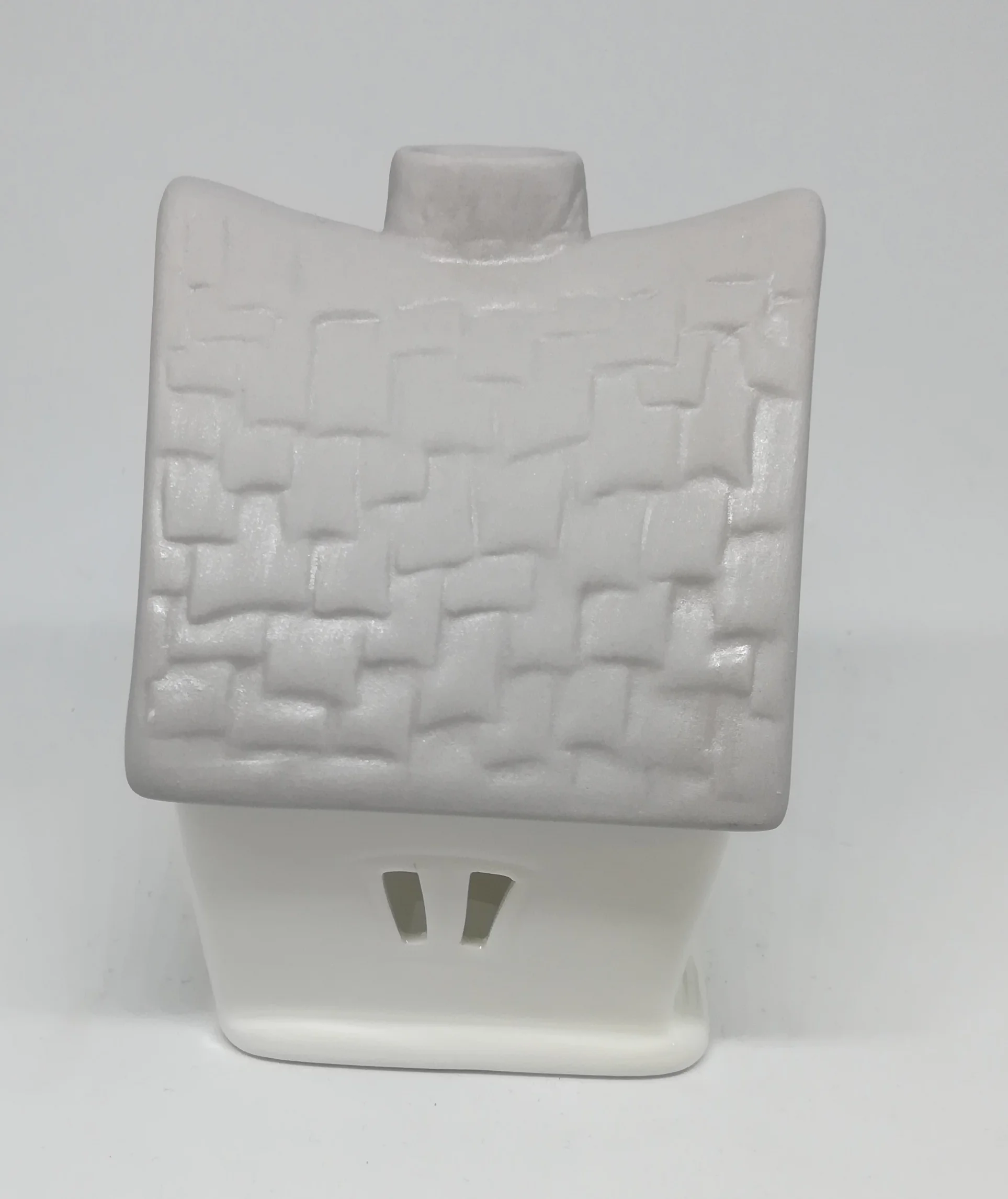 Casetta porcellana porta light h10cm col tortora bomboniera matrimonio comunione - immagine 3