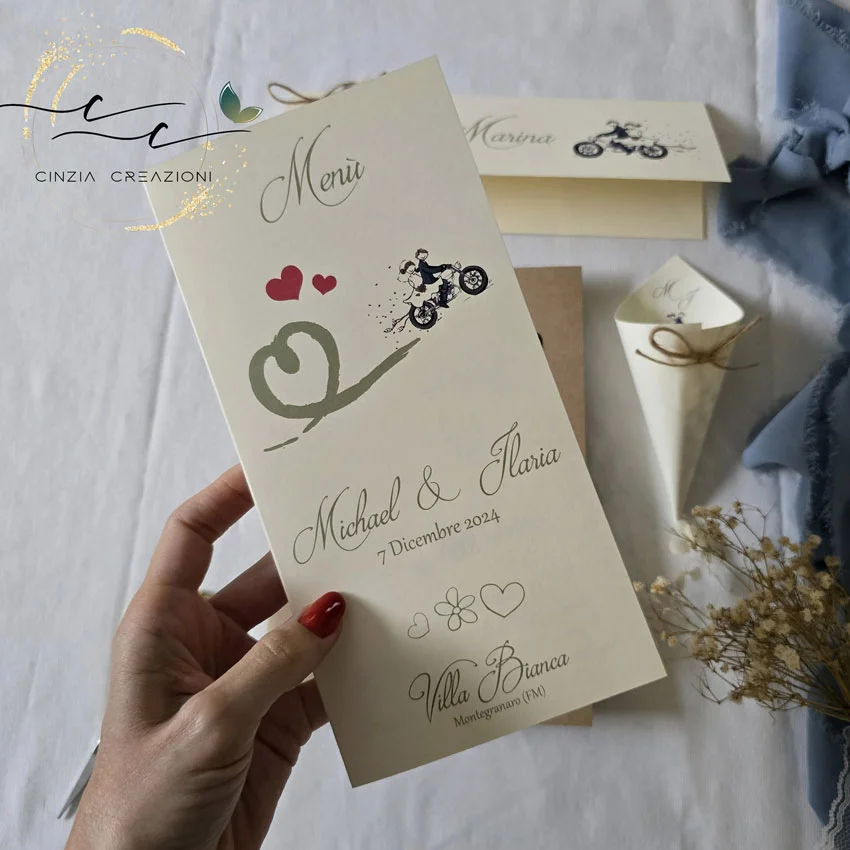 Motore e amore – menù matrimonio