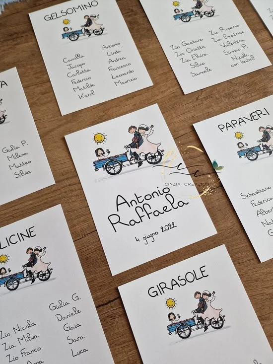 cartellini tableau mamma e papà si sposano - immagine 3