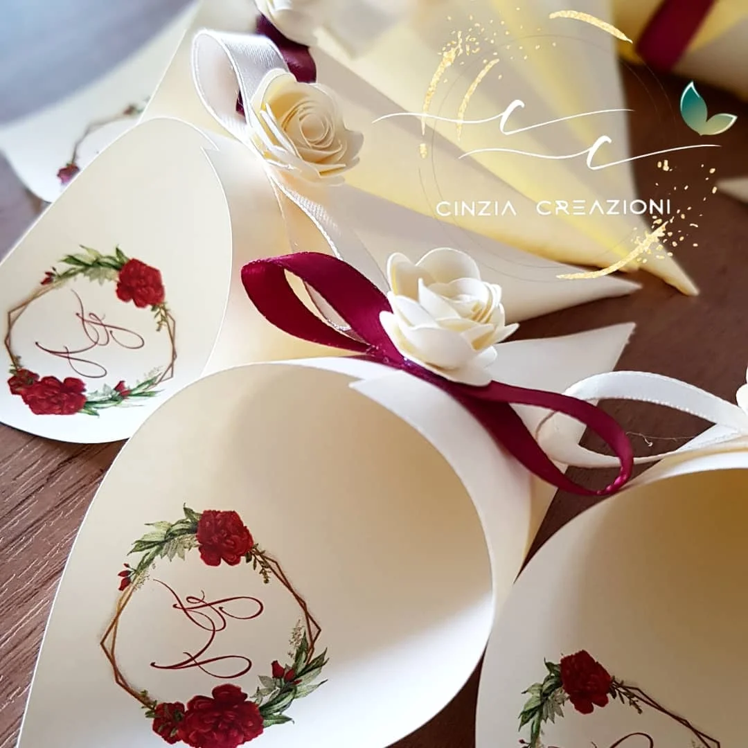 coni portariso roselline matrimonio - immagine 4