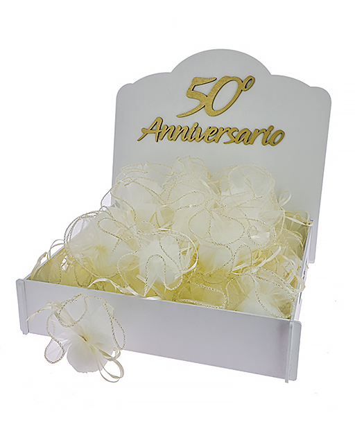 KIT 50°ANNIVERSARIO SACCHETTINO 48 PEZZI - immagine 2