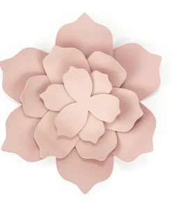 Alternative view of 3 Decorazioni Fiori Rosa Cipria Di Carta (KWDP2-081P)